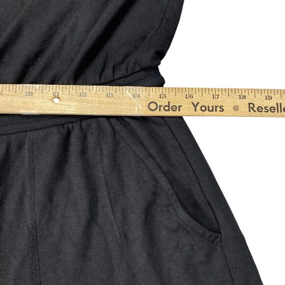 Athleta Balance Sleeveless Romper Black Womens Size Medium MSRP: $79 - Picture 11 of 16